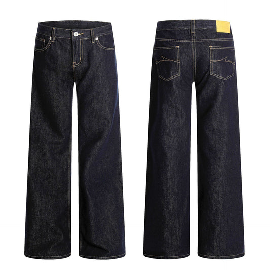 BYMANYC ® New York Gramercy Wide-Leg Jeans in Dark Blue, view 2