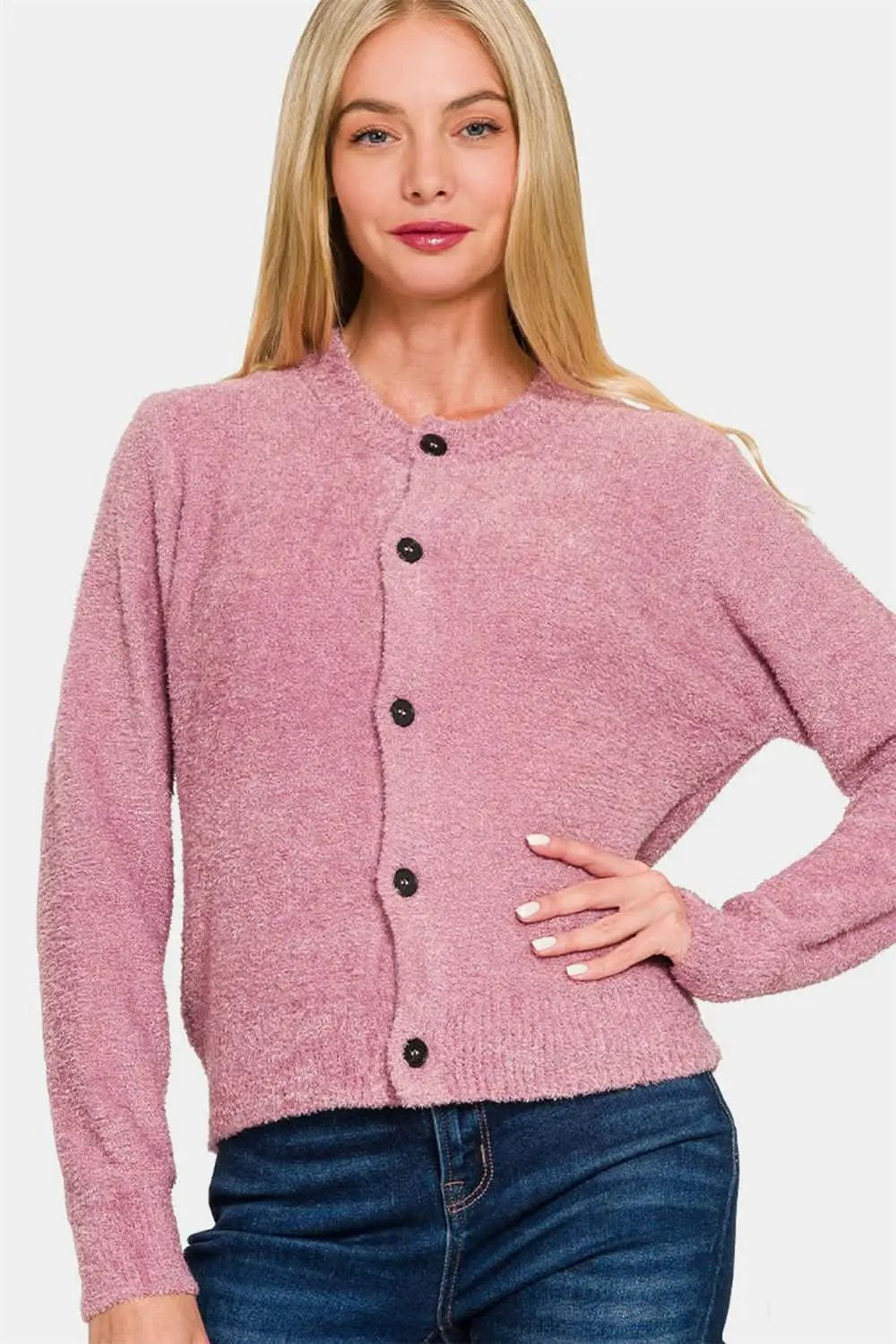 Cardigan - Lightweight Long Sleeve - Knit Layering Essential