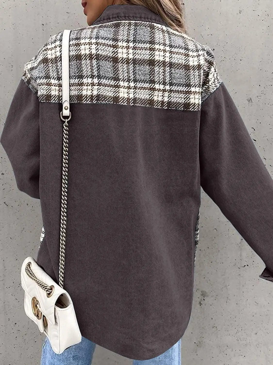 Jacket - Plaid Oversized - Cotton