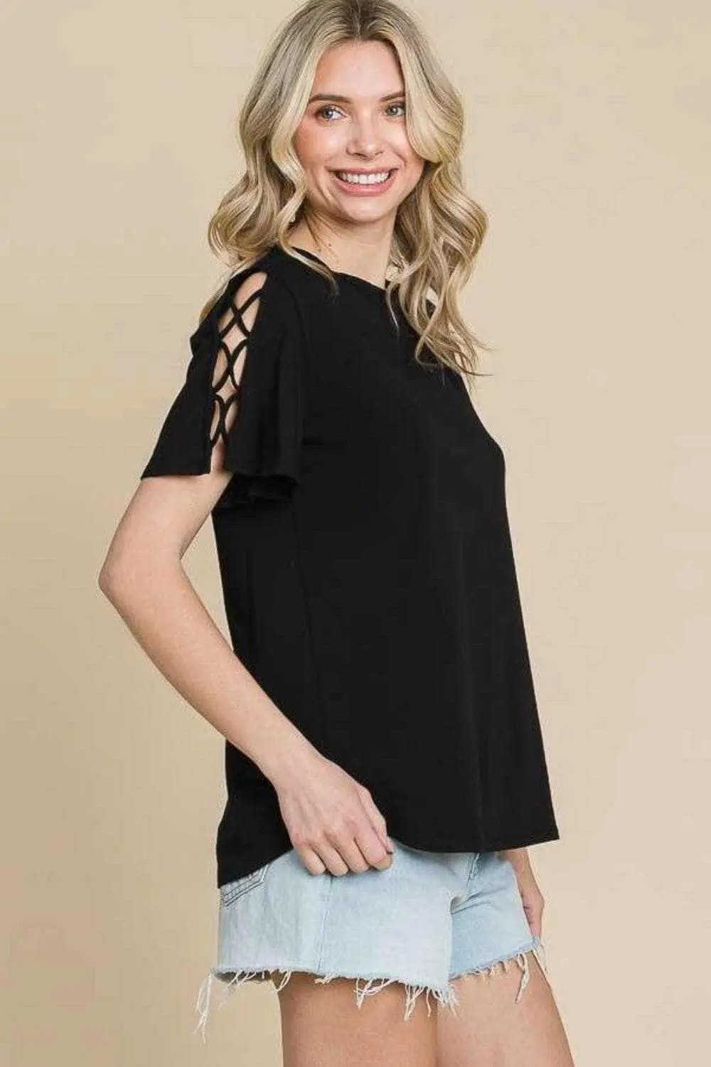 Trendsi usa - Culture Code crisscross tee, S-XL