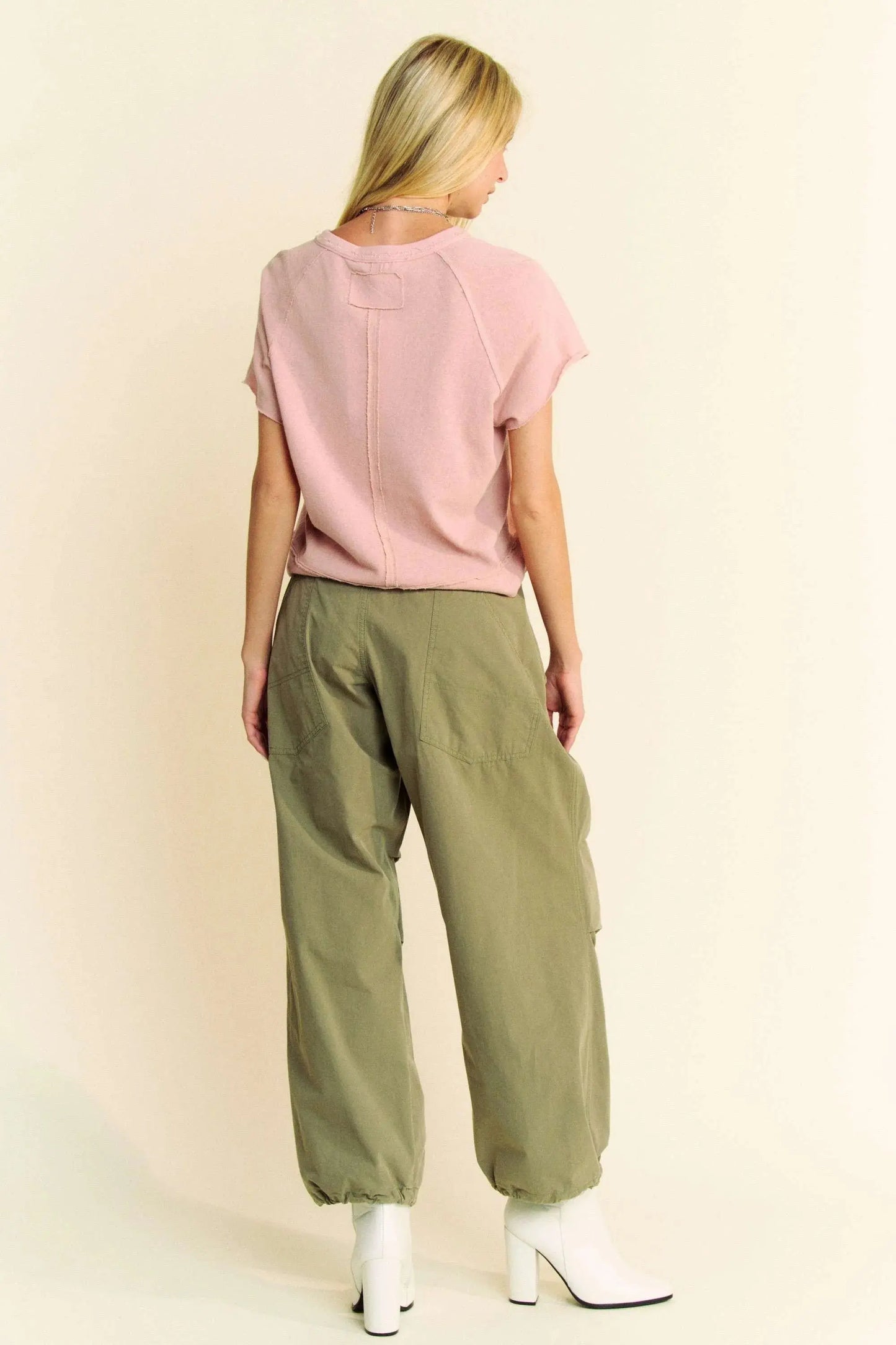 Knit Short Sleeve Top - Breezy Fabric - Casual T-Shirt