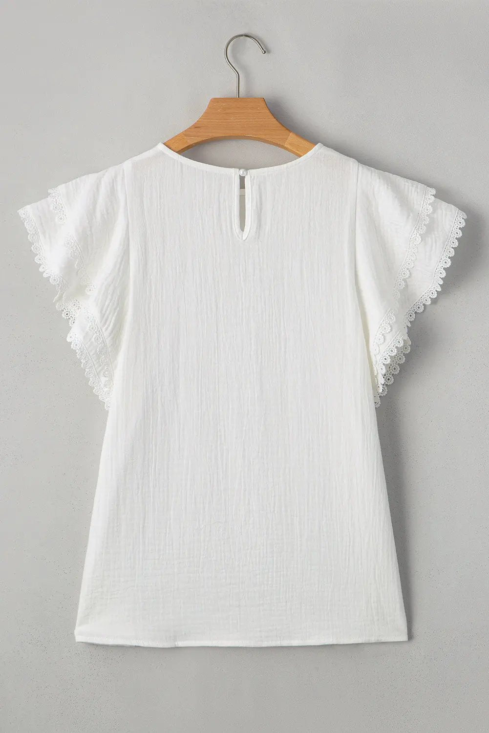 Blouse - Crinkled Ruffle Sleeve - Southern Belle Style