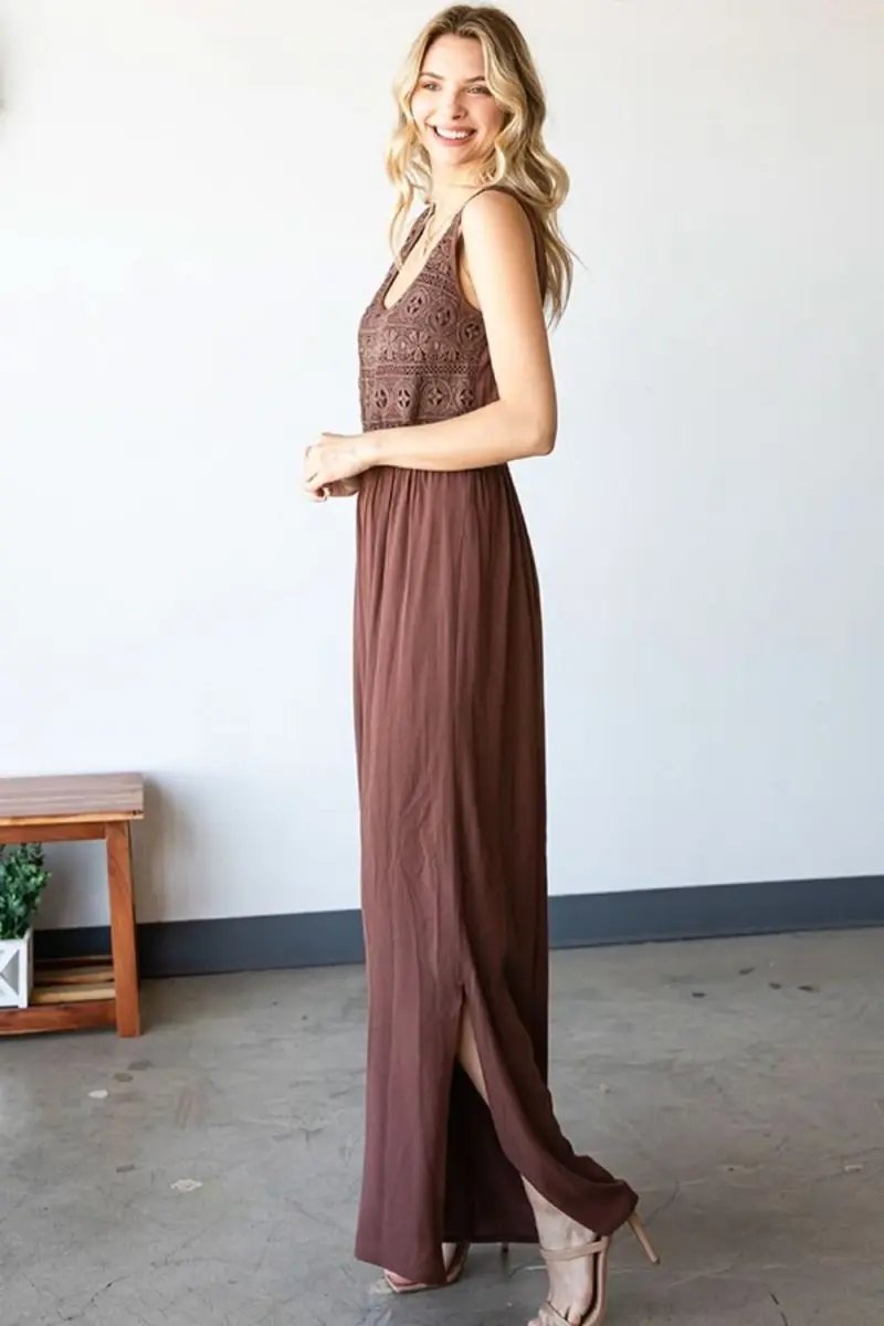 Lovesalve WS Tie Back Jumpsuit Women's Summer Slit Wide Leg Romper Chic & Comfy