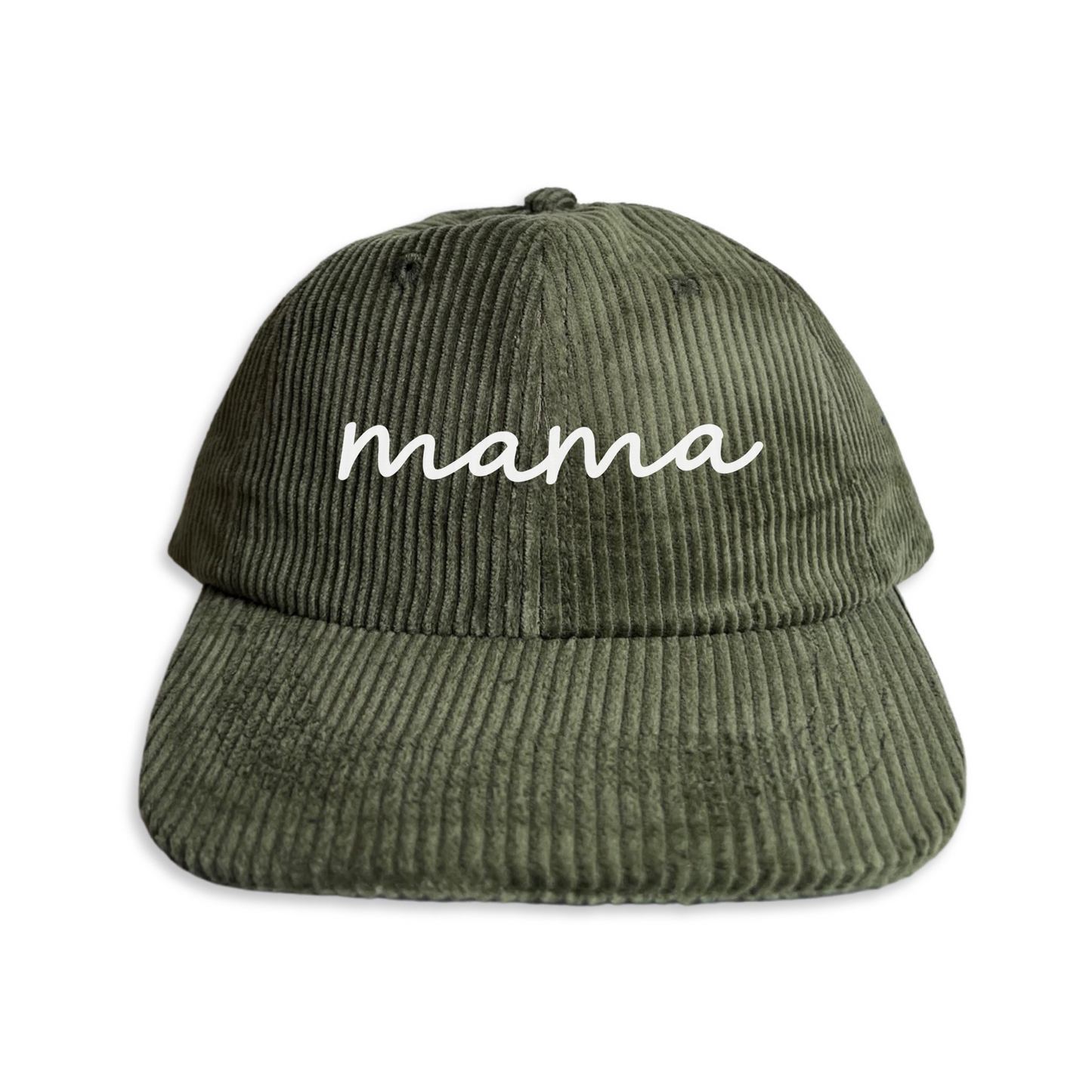 Mama Cursive Corduroy Cap