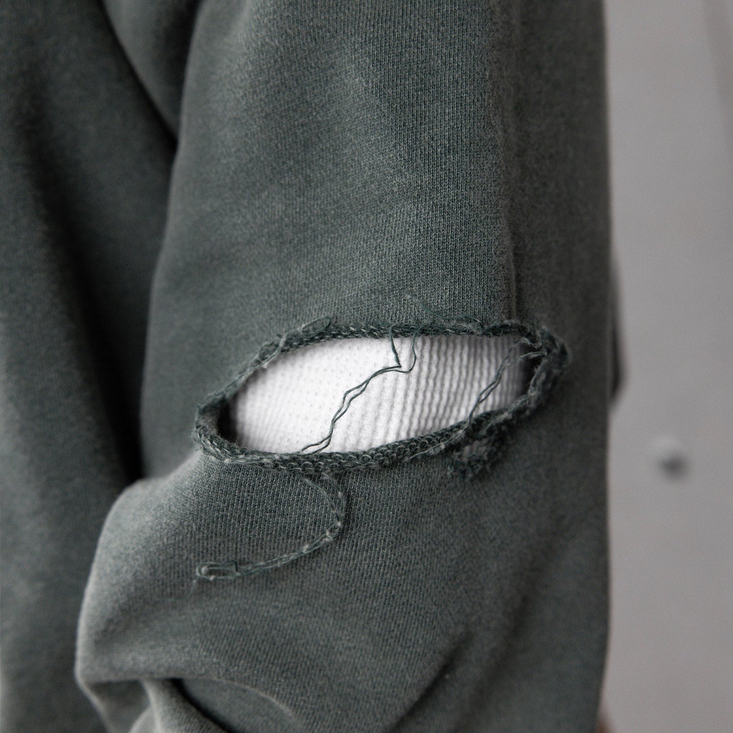 Commons Reversible Thermal Zip Up Faded Green/White