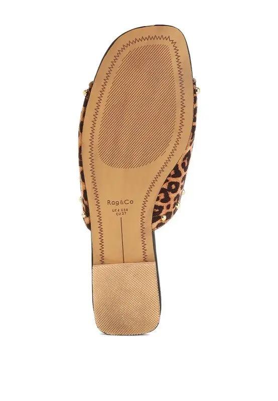 Rag Company Hilsa Leopard Print Slip-On Flats - Stylish Comfort Footwear for Women