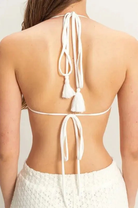 Crochet Loungewear Set - Soft & Comfy - Women's Two Piece