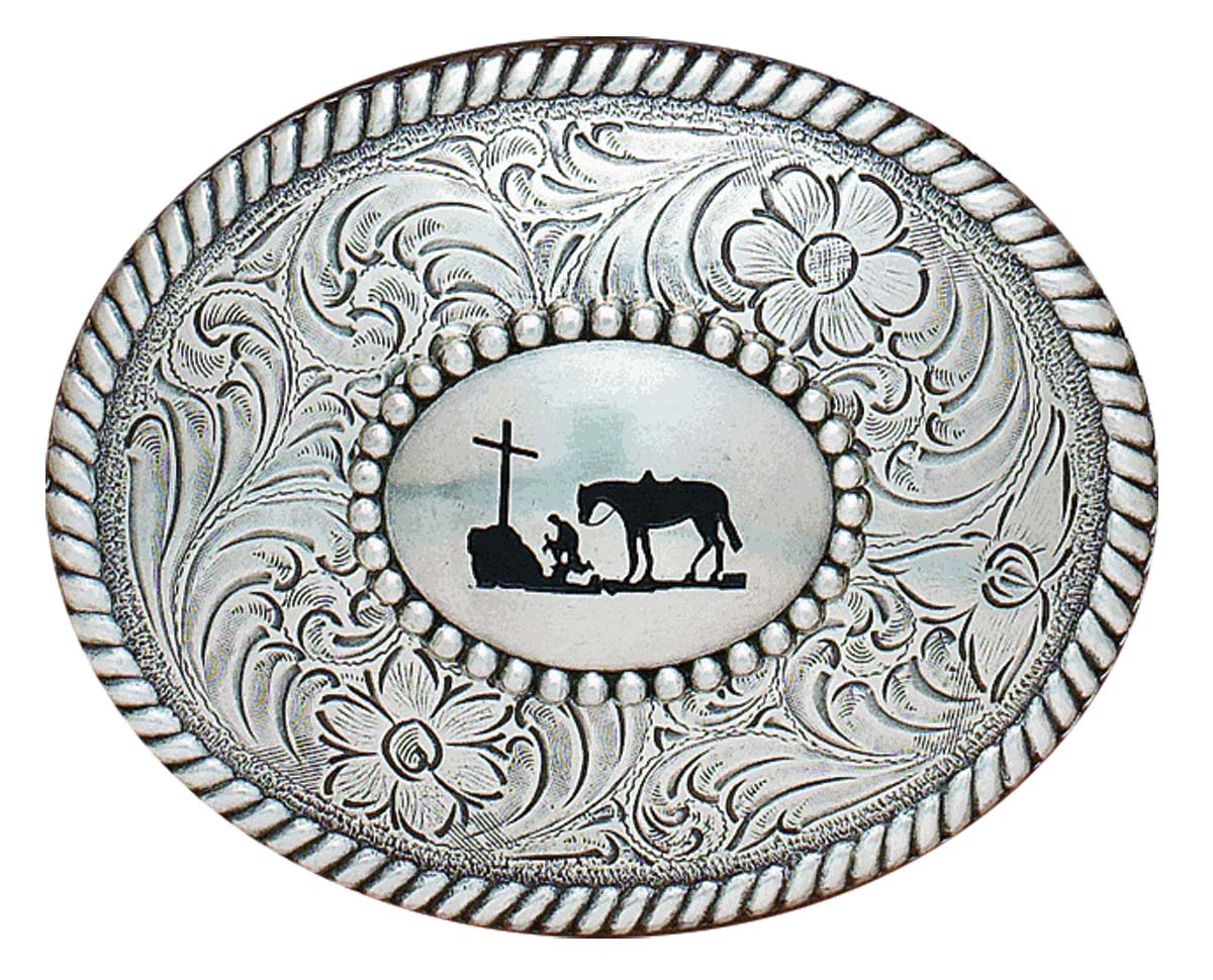 Silver Praying Cowboy