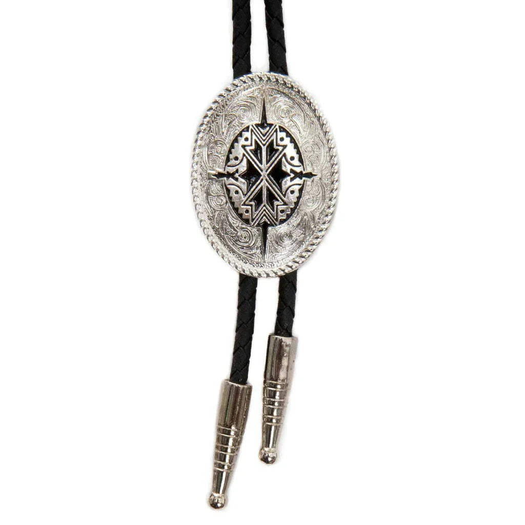 Aztec Silver Round Bolo
