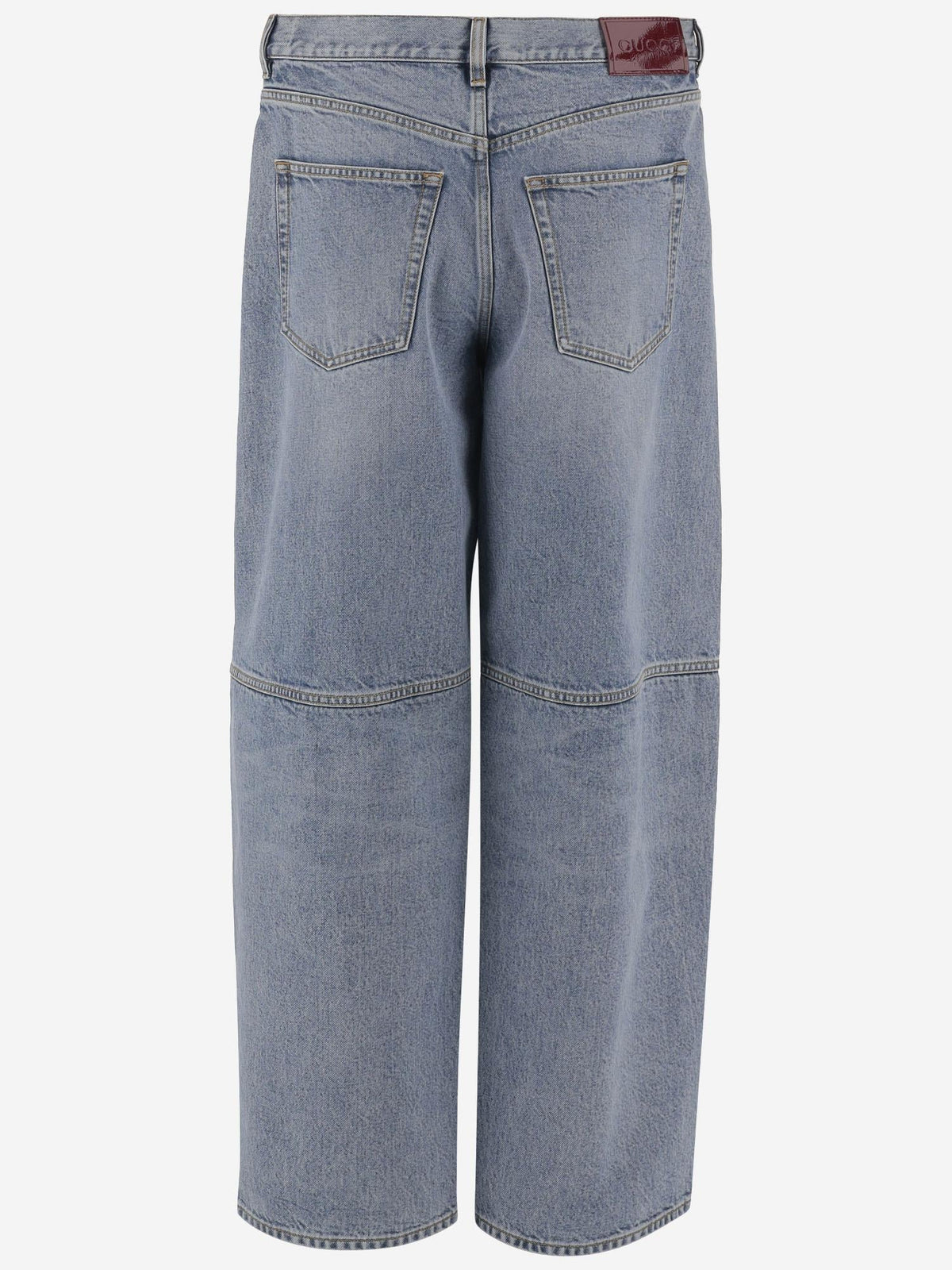 Wide Jeans with Side Seams