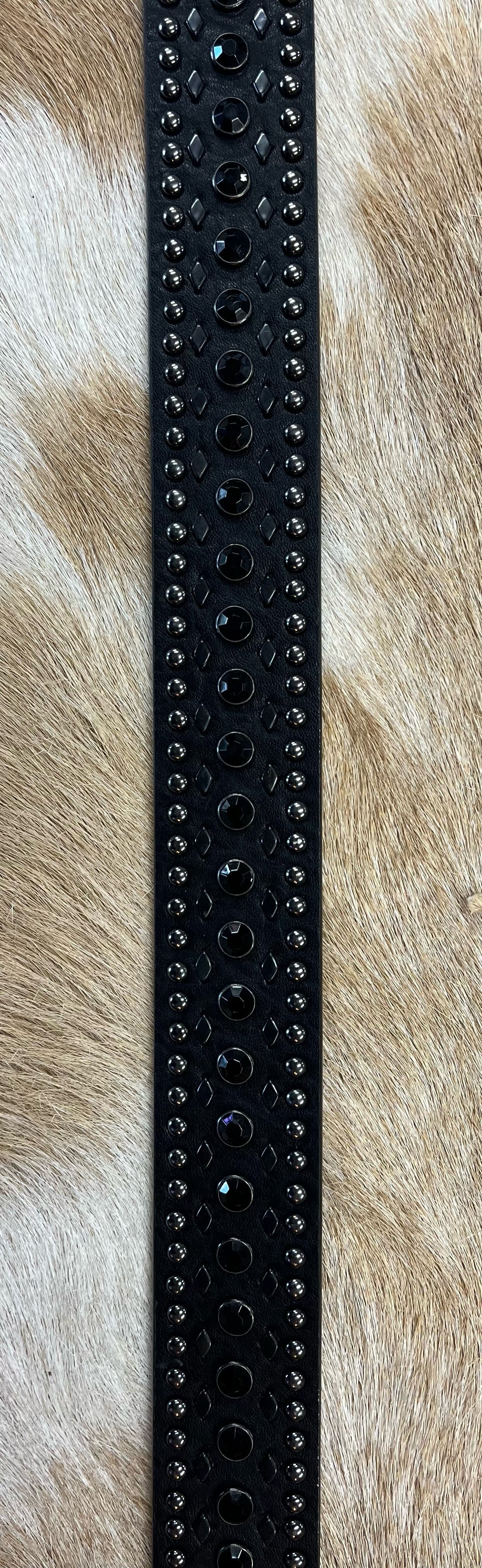 Black Crystal Belt | Womens