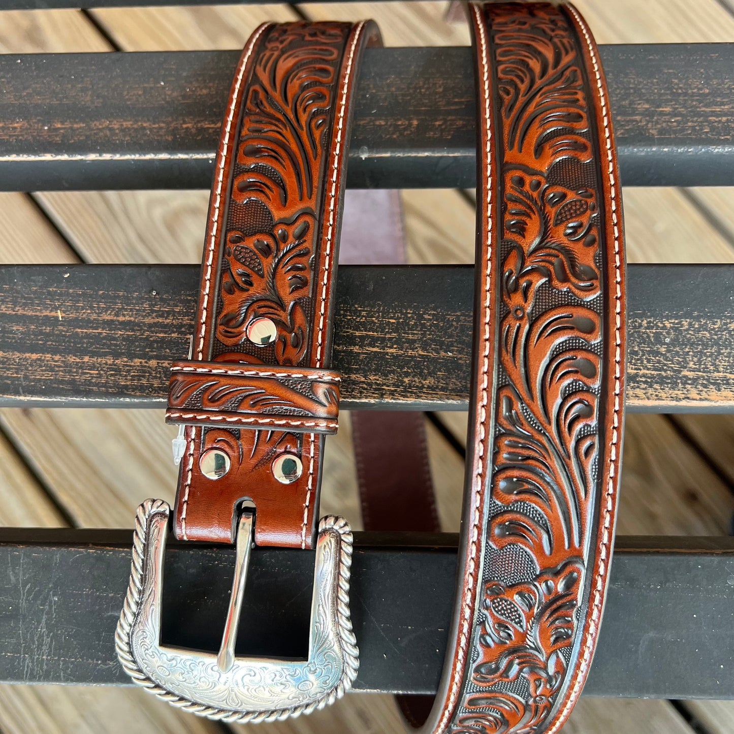 Cognac Embossed | Nocona Mens