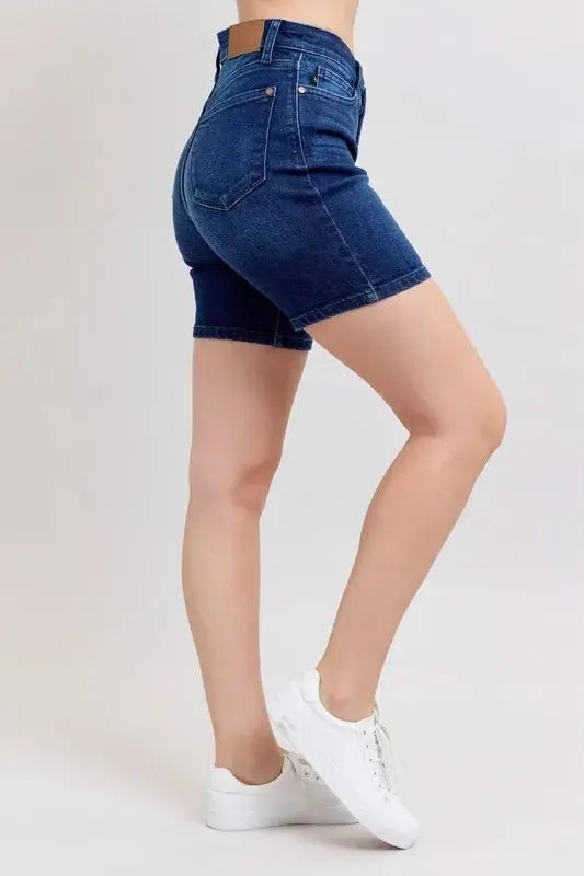 Trendsi Judy Blue High Waist Women's Bermuda Shorts Everyday Wear Denim Shorts Stretchy Comfort
