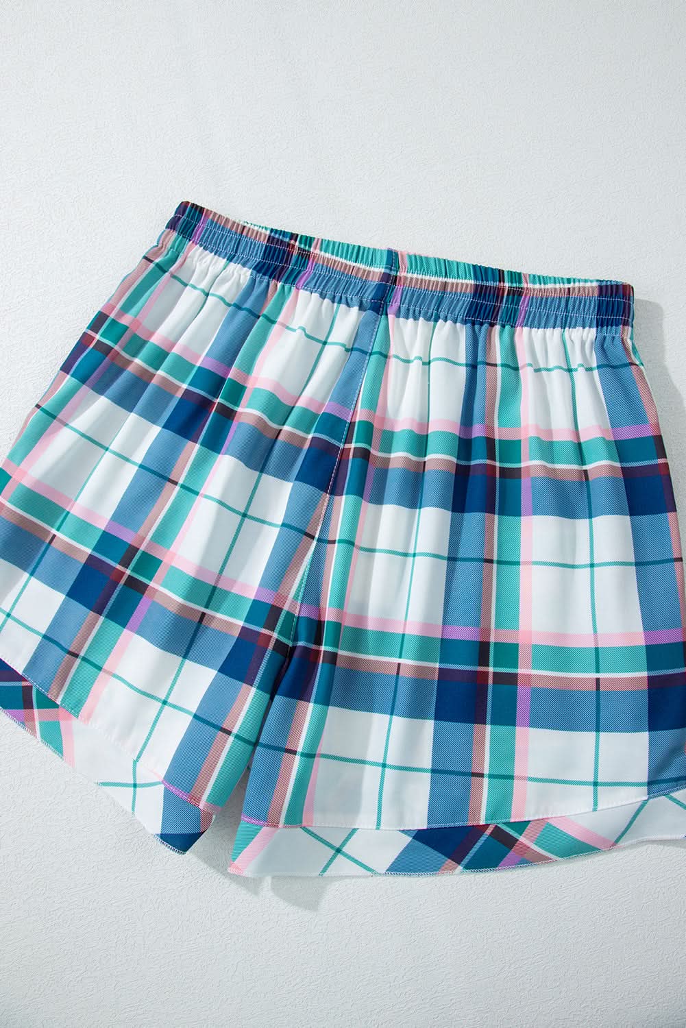 Love Salve Blue Plaid Loungewear Women's Pajama Set: Soft & Casual