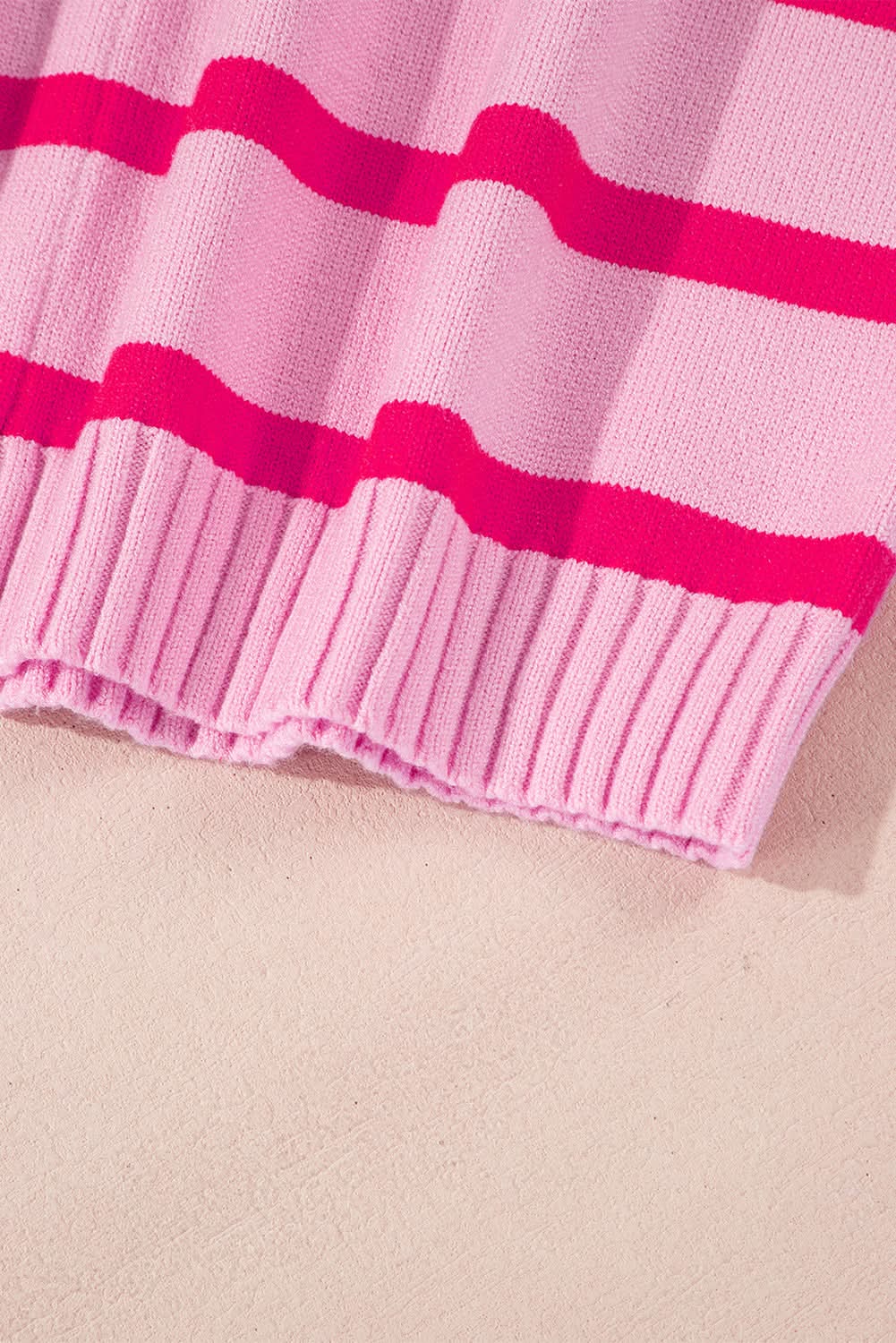 Love Salve Loose-fit yellow striped sweater