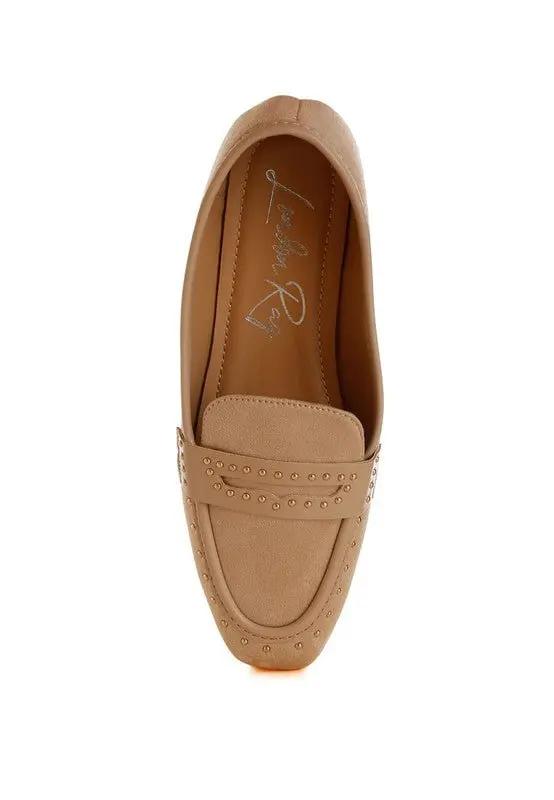 Rag Company Lumina Penny Strap Studded Loafers - Elegant Style Footwear
