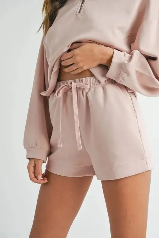 Women's Loungewear Set - Half Zip Two Piece - Cozy Comfort