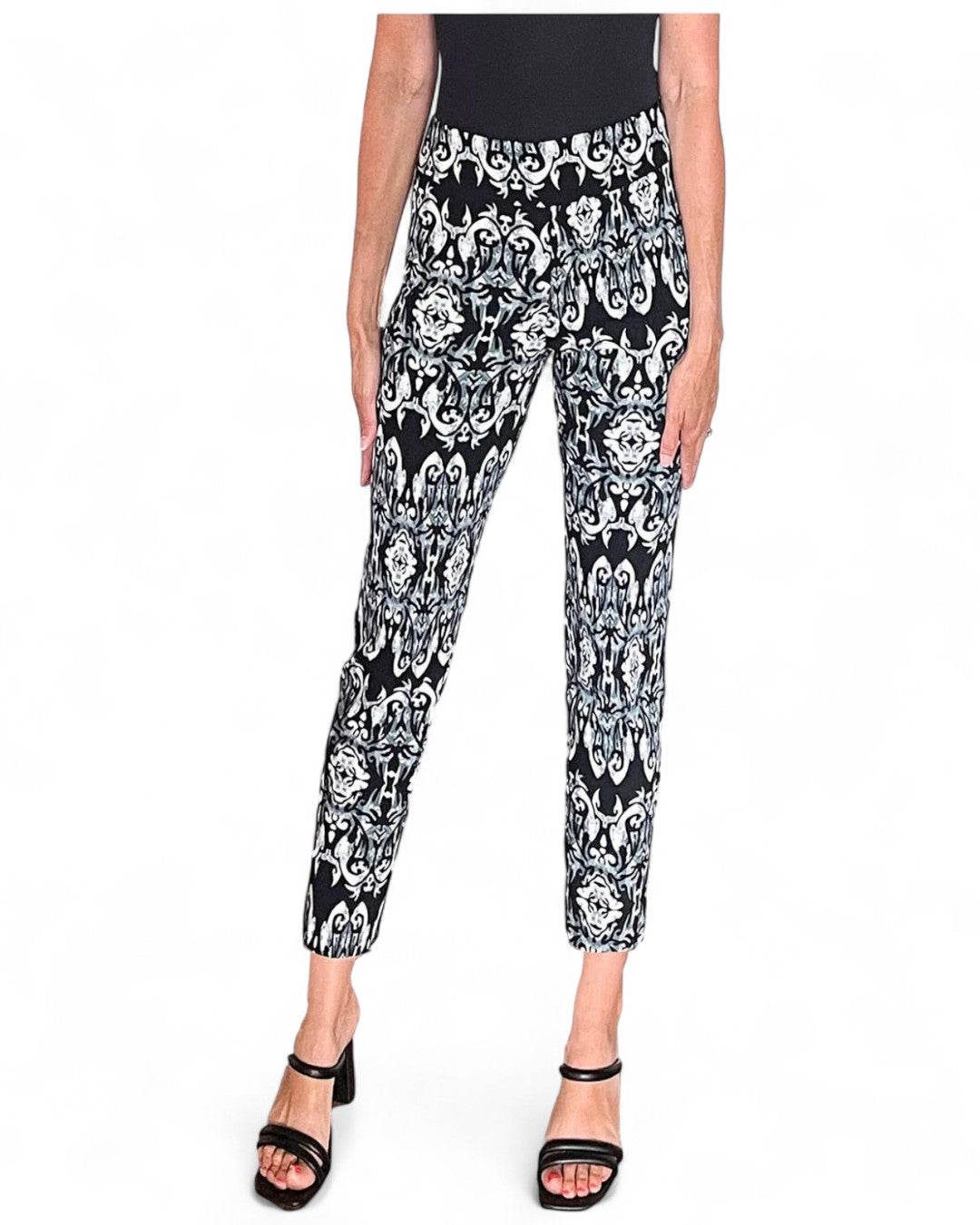 Krazy Larry P507 Pull on Pant - Black Mosaic
