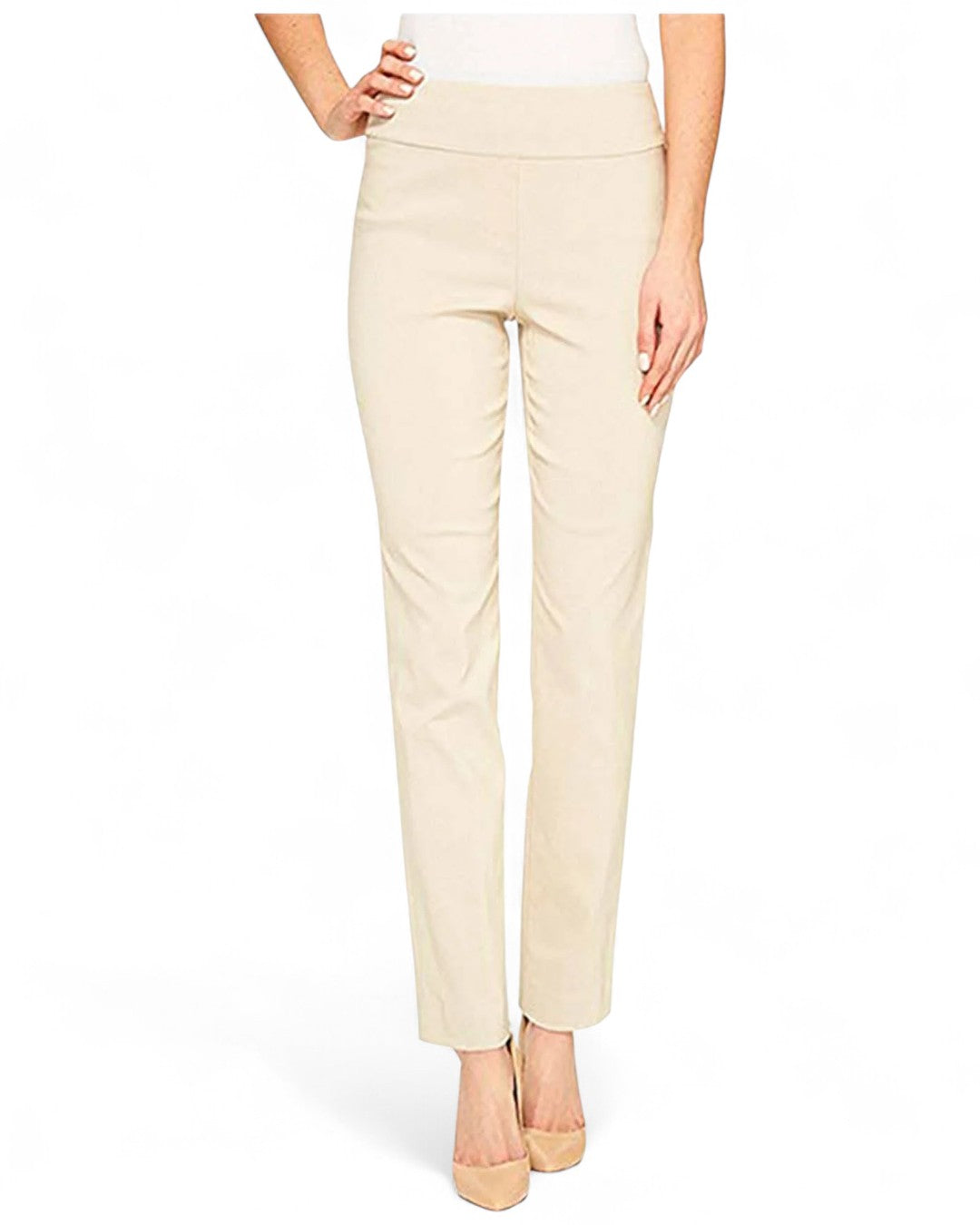 Krazy Larry P507 Pull on Pant - Ivory