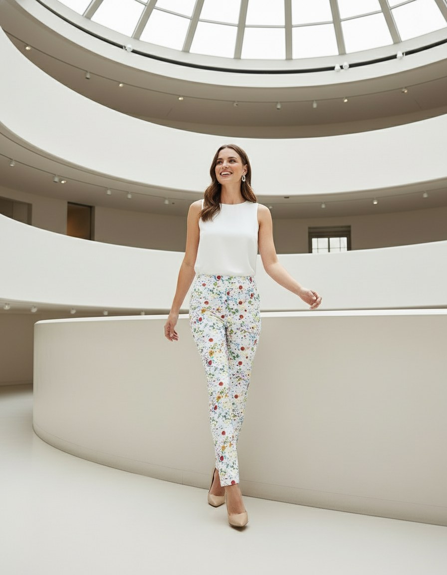 Krazy Larry P507 Pull on Pant - Splatter