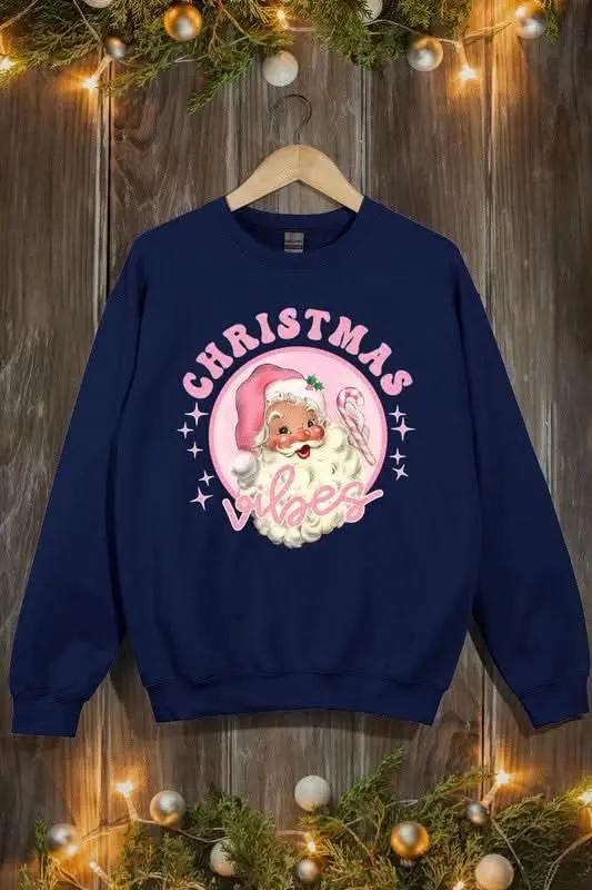 Color Bear Pink Graphic Sweatshirt Women's Christmas Fleece Pullover - Cozy & Cute