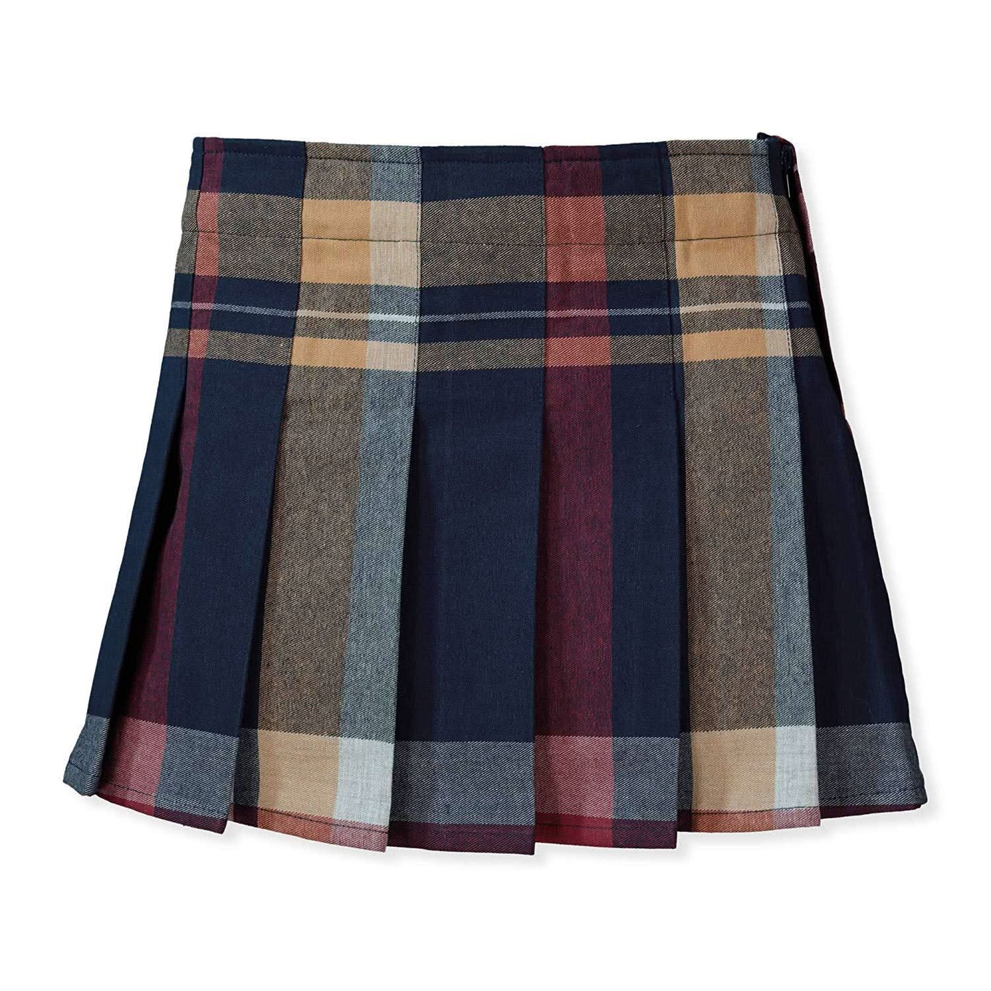 Organic Pleated Skirt with Buckle Detail