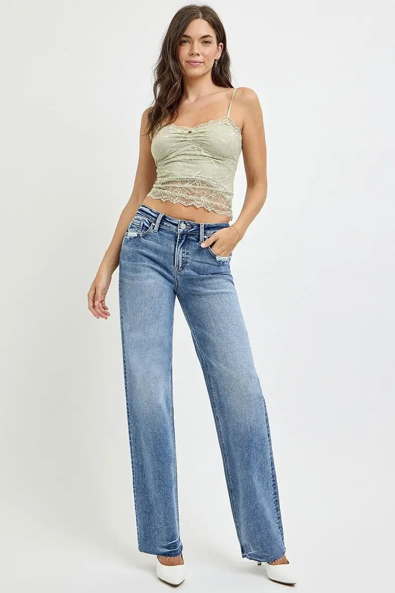 Jeans - High Rise with Pockets - Everyday Straight Leg