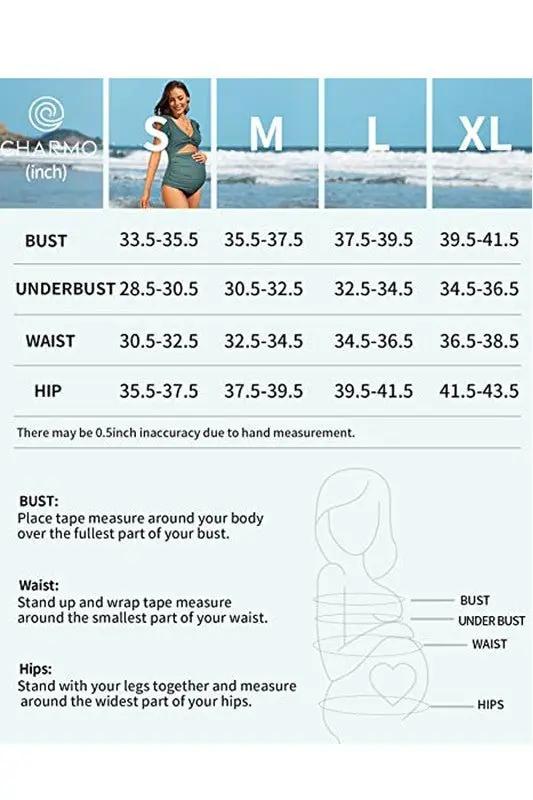 Maternity Swimsuit - Floral Support Comfort - One-Piece