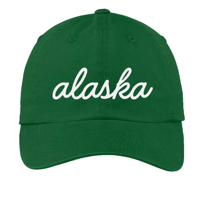 Alaska Cursive Baseball Cap