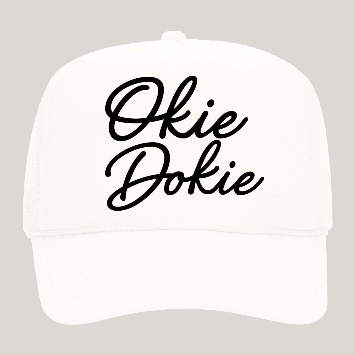 Okie Dokie Cursive Foam Snapback