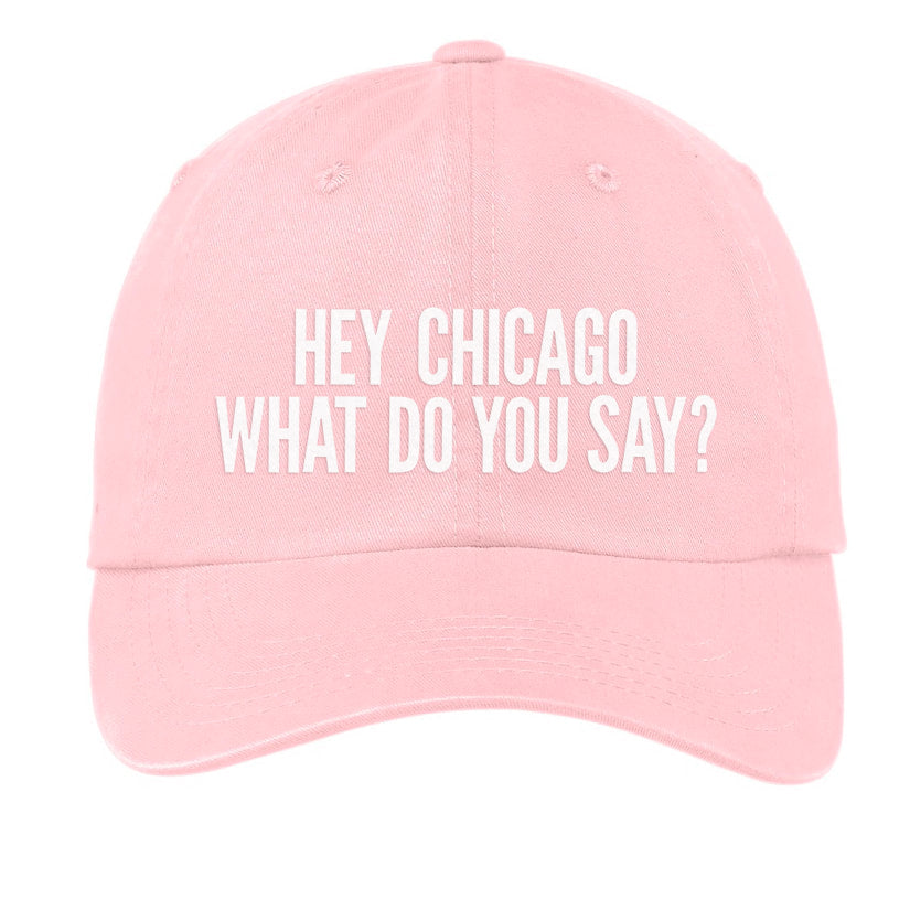 Hey Chicago Baseball Cap