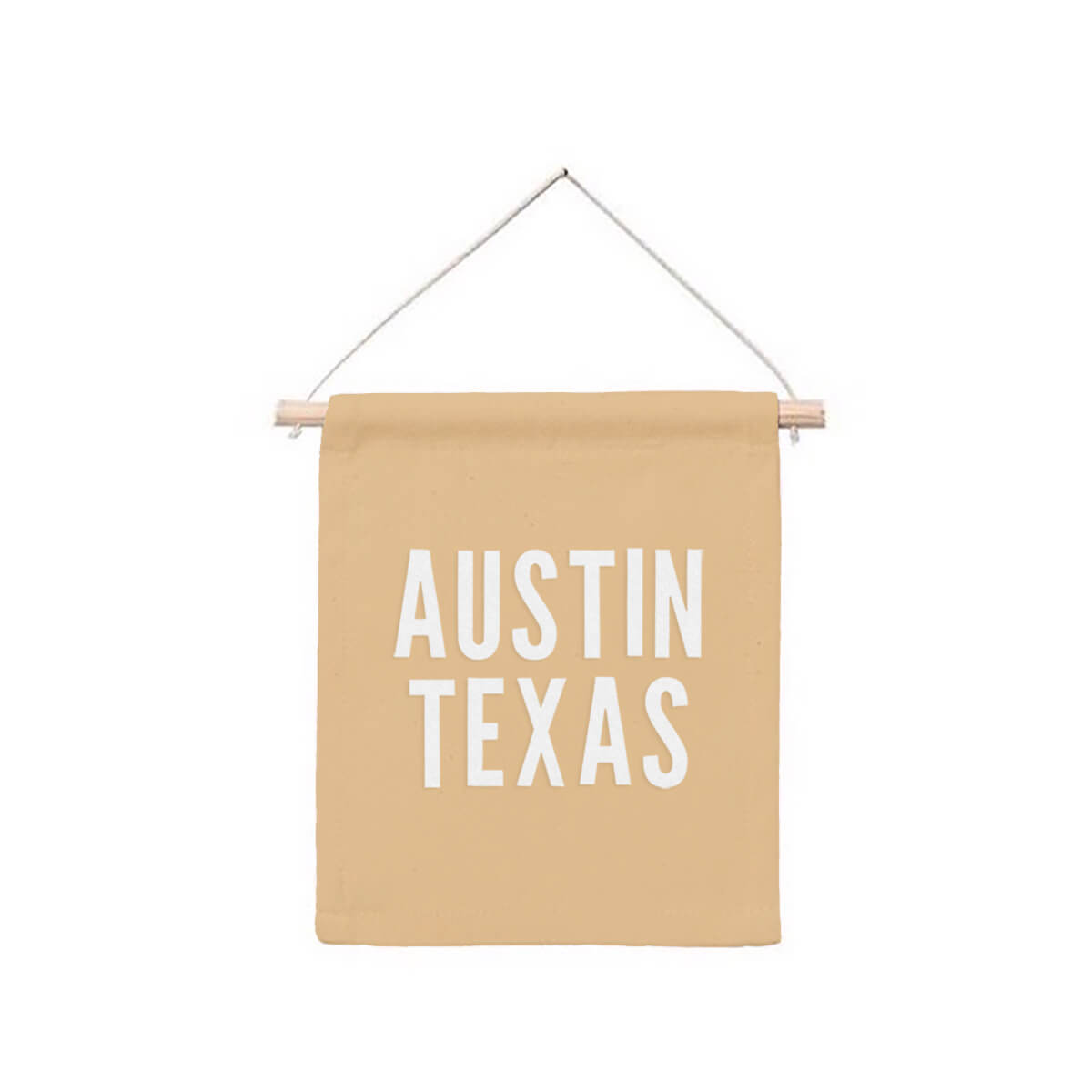 Austin Texas Hanging Canvas Banner