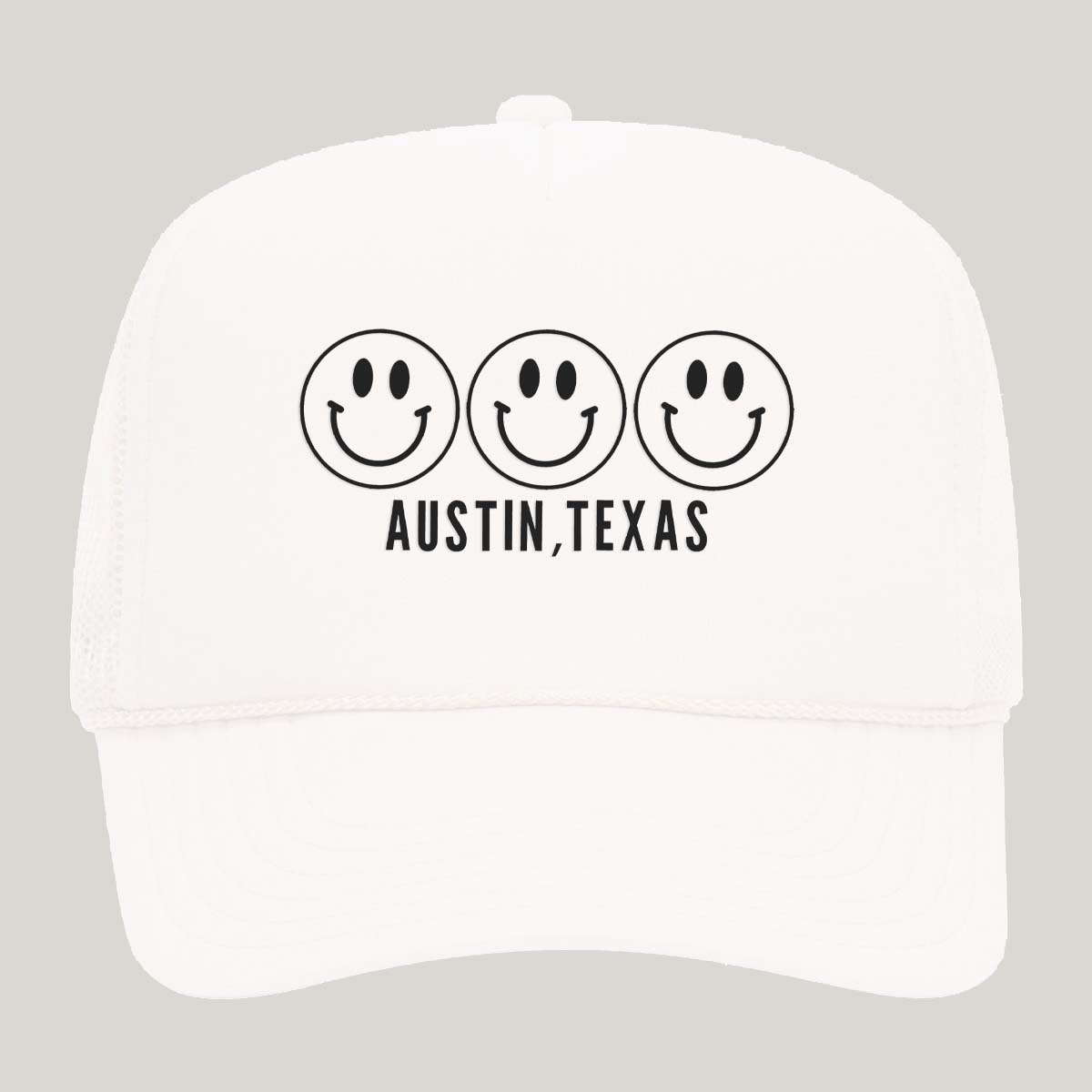 Smile Austin TX Foam Snapback