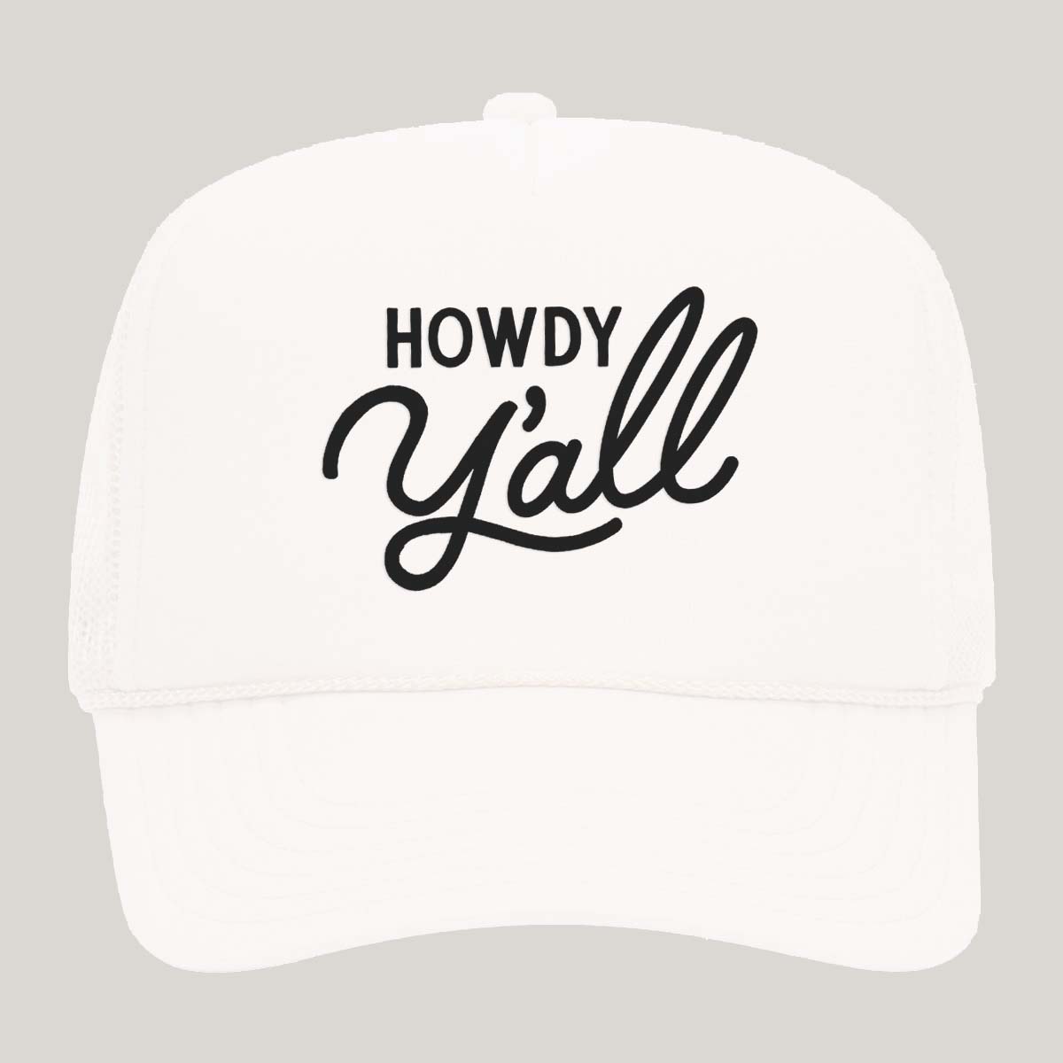 Howdy Y'all Cursive Foam Snapback
