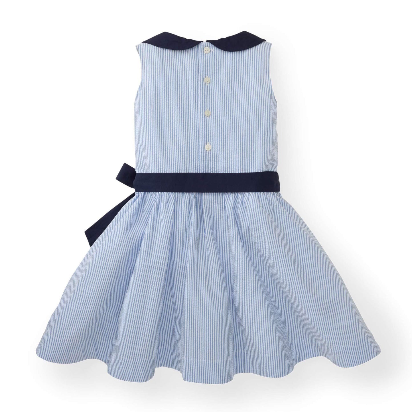 Seersucker Peter Pan Collar Dress - Baby