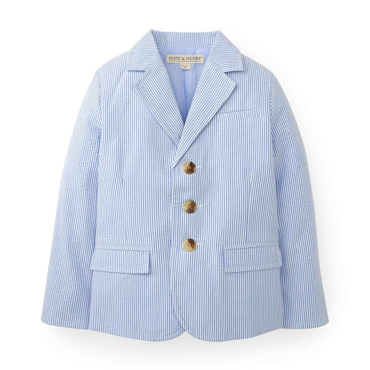 Organic Seersucker Suit Jacket - Baby