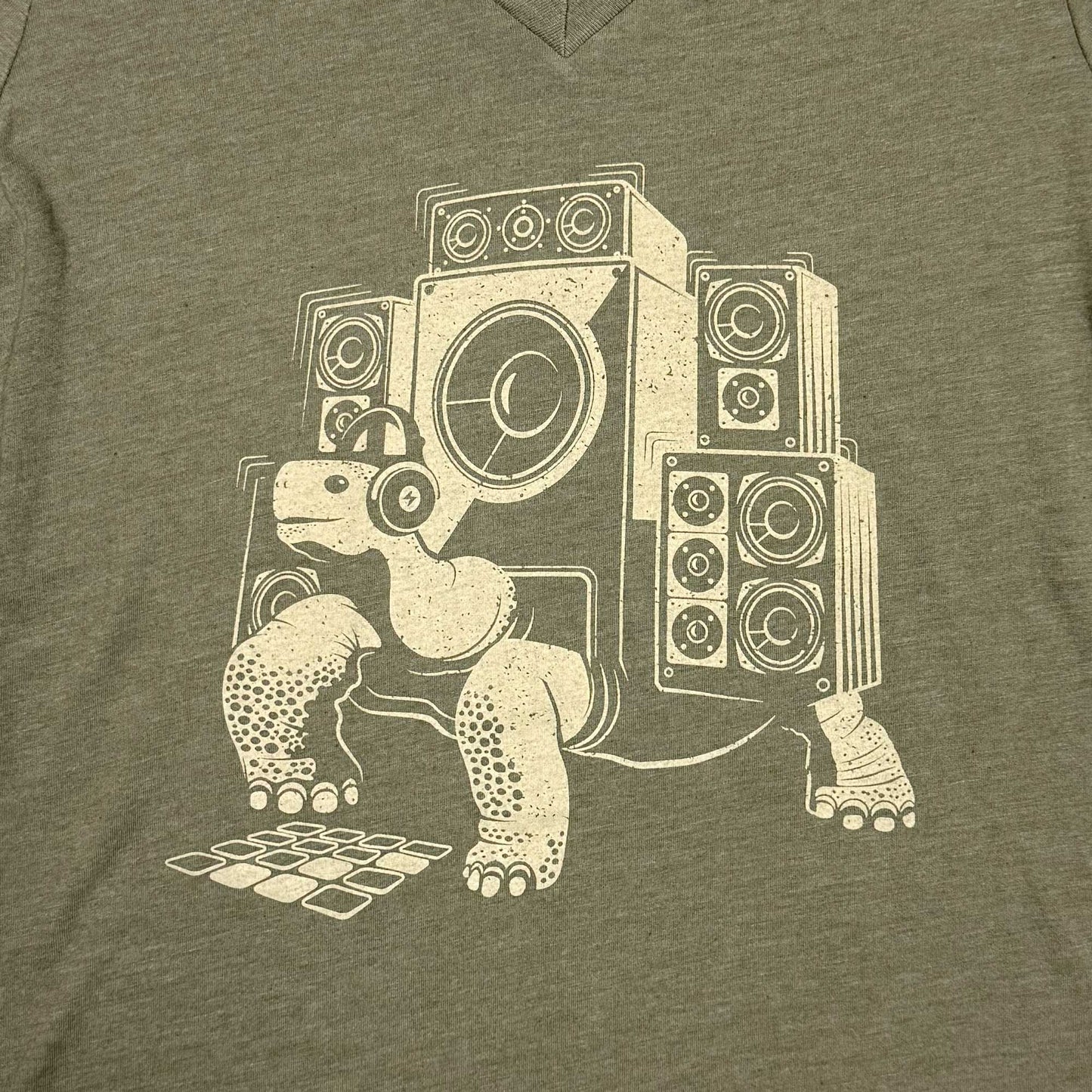 Slow Beats Womens V-neck T-shirt