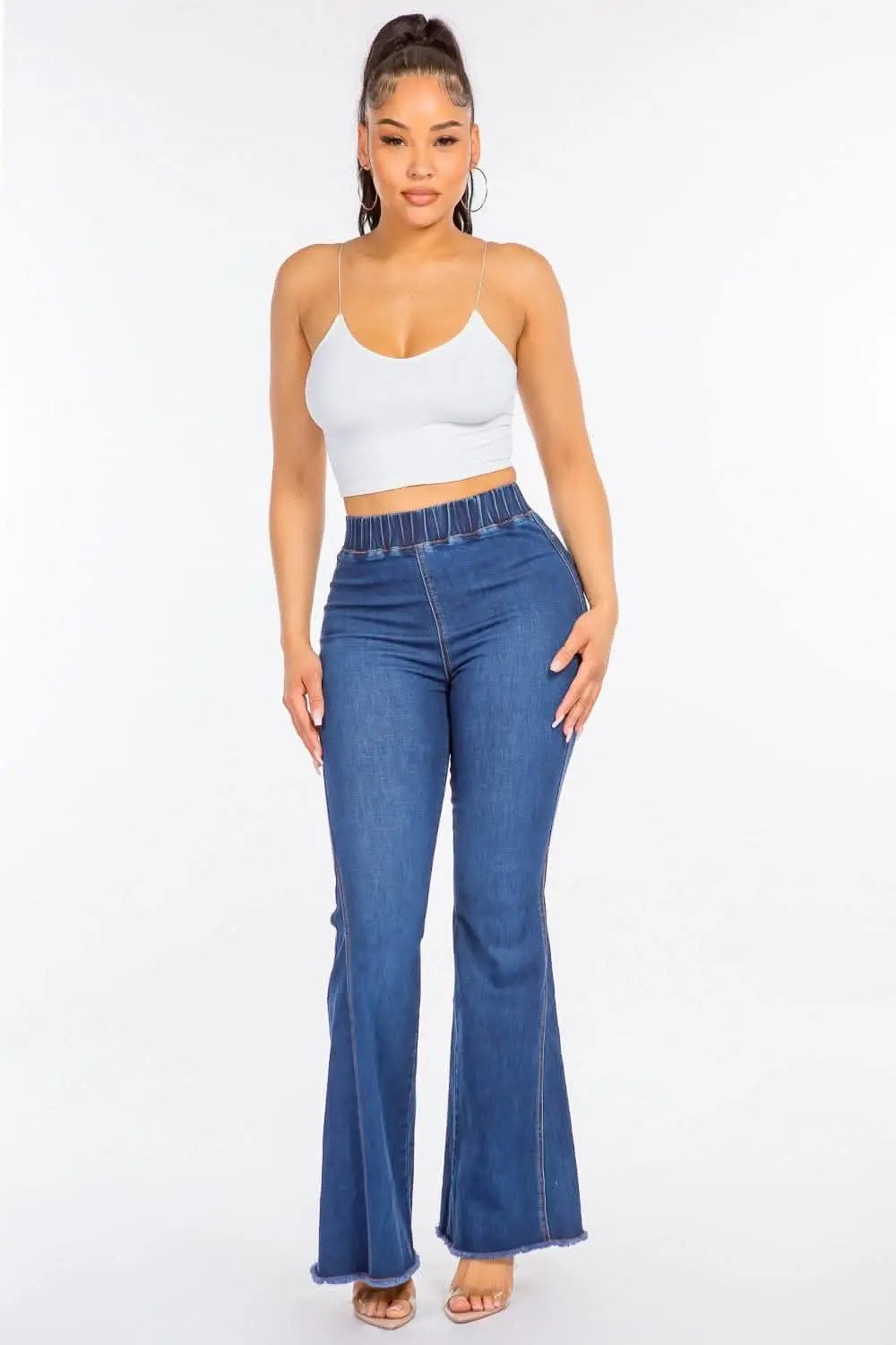 Jeans - High Waist Curvy - Flare