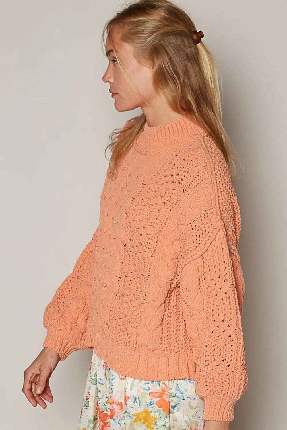 Chenille Cable Knit Sweater - Chic & Cozy
