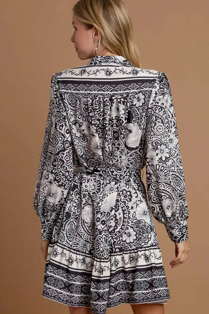 Floral Mini Dress - Tie Waist - Casual Summer Style