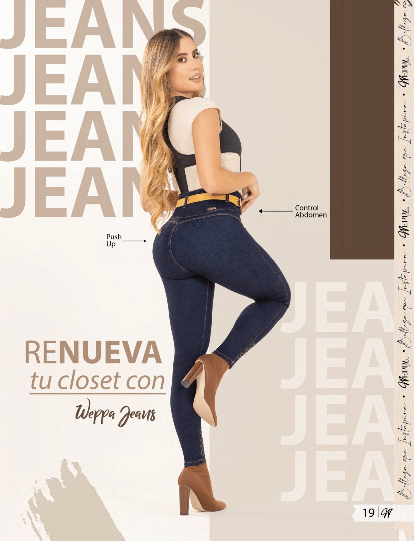 W-120 100% Authentic Colombian Push Up Jeans