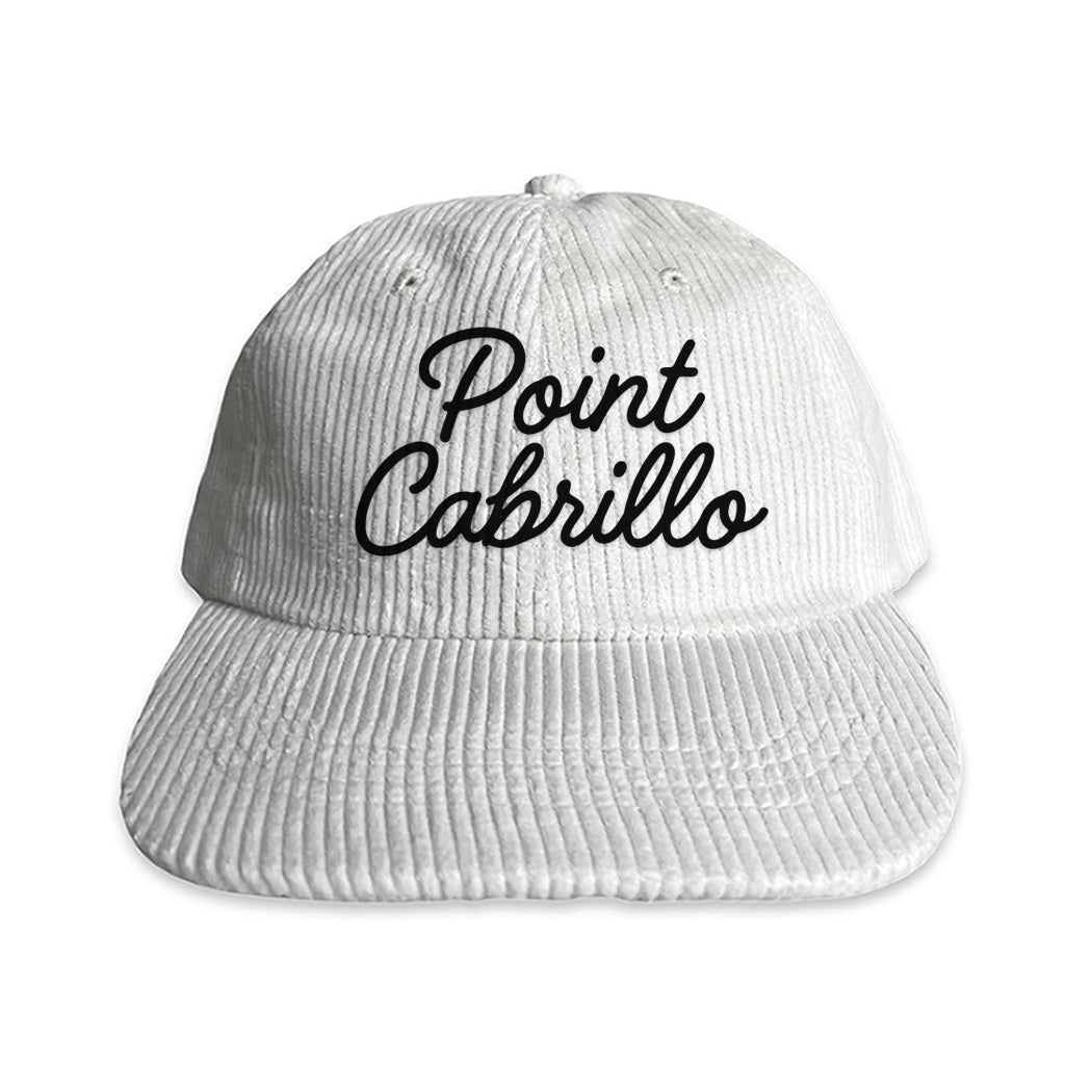 Point Cabrillo Cursive Corduroy Cap