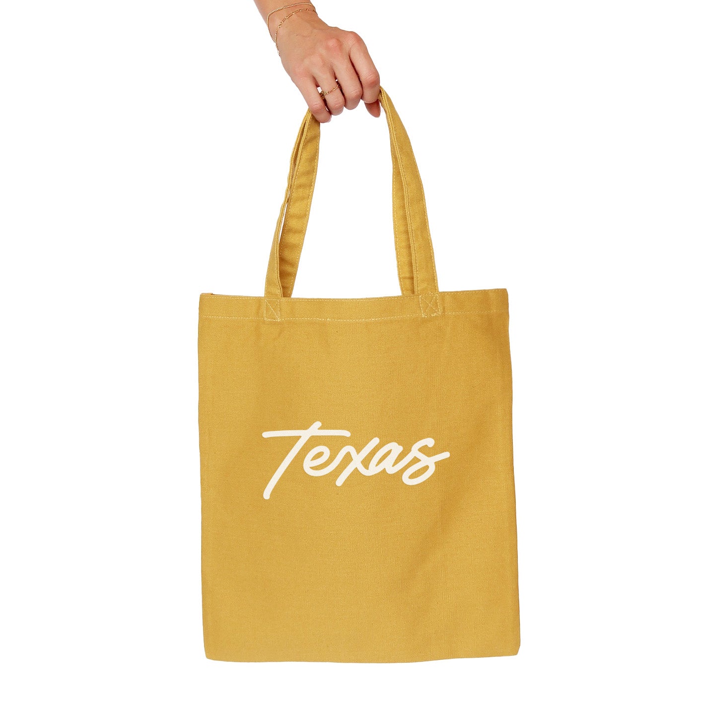 Texas Cursive Tote Bag