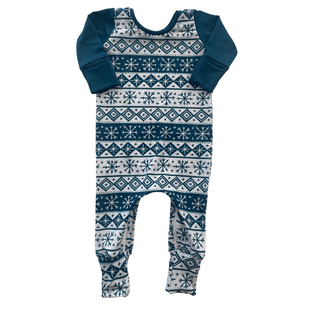 Snowflake Stripes Zip Romper — Star Product of the Day at Jeans.com