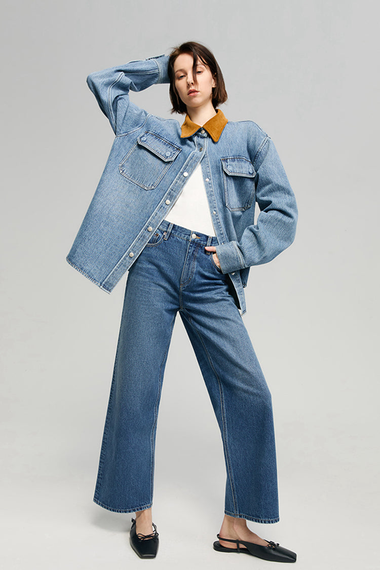 The Cityer Crop Wide Jeans HJ009 — Star Product of the Day at Jeans.com