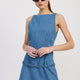 DENIM MINI DRESS WITH LOW WAIST BELT — Star Product of the Day at Jeans.com