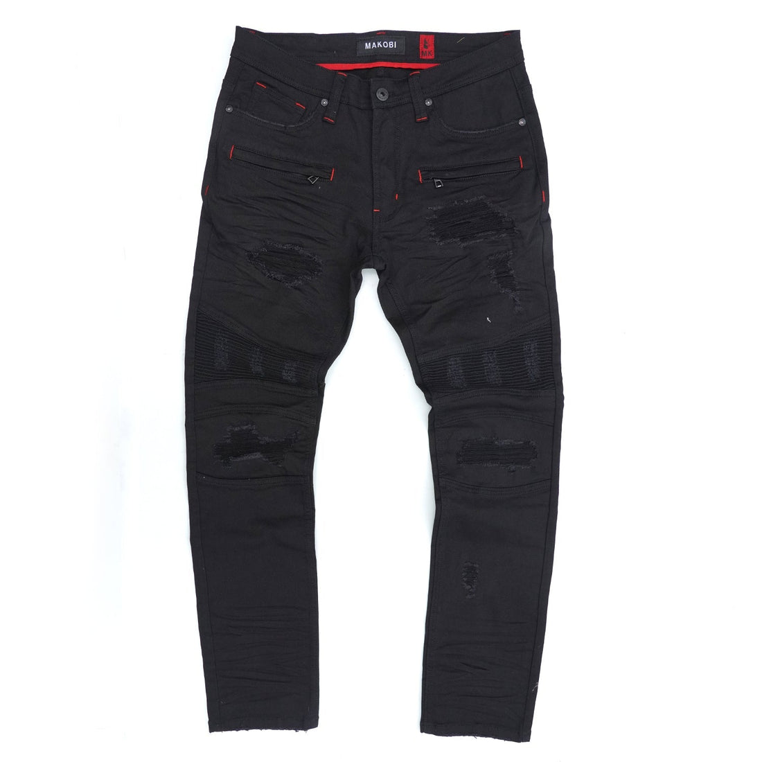 M1926 - Makobi Core Denim Biker Jeans - Jet Black — Star Product of the Day at Jeans.com