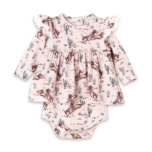Prairie Princess Baby Girl Western Bamboo Skirted Bodysuit — Star Product of the Day at Jeans.com