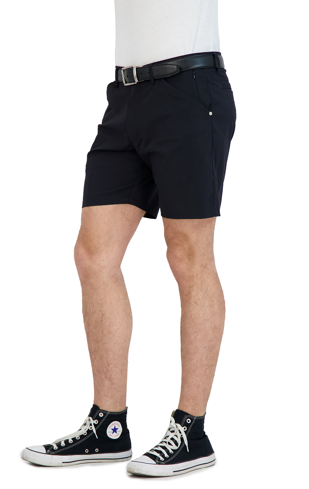 Everyday Stretch Shorts with  a Comfortable Built-In Liner - Business Casual Style- Black — Star Product of the Day at Jeans.com