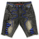 F600 Frost Shredded Denim Shorts - Black Wash — Star Product of the Day at Jeans.com